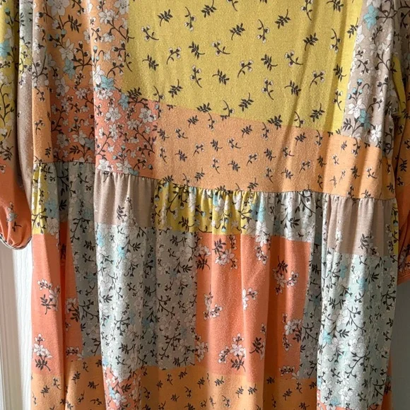 Lime & Chili Floral Patchwork Tunic - Picture 4 of 6